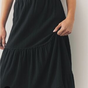 SHEIN Navy Blue Gathered Dress